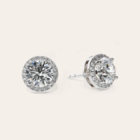 Luce Halo Stud Earrings