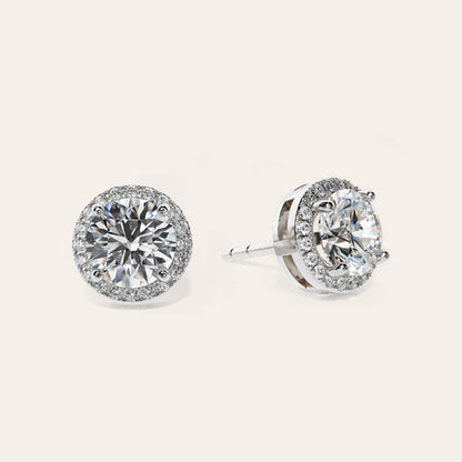 Luce Halo Stud Earrings