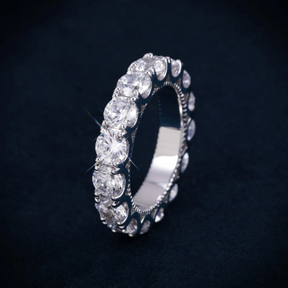 5mm VVS Eternity Band Ring 14K Gold