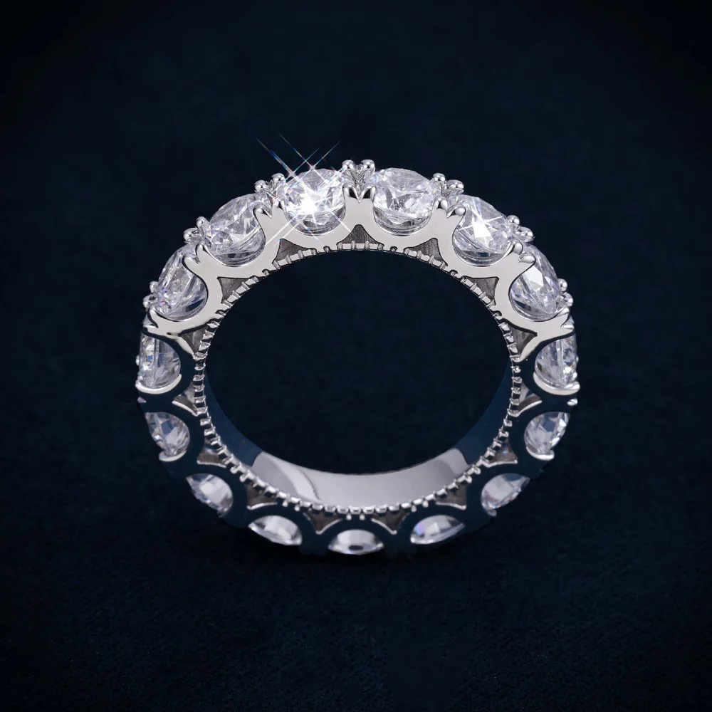 5mm VVS Eternity Band Ring 14K Gold