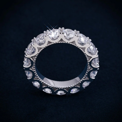 5mm VVS Eternity Band Ring 14K Gold