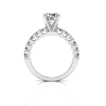 6.6×2.3mm Brilliant Cut Moissanite Engagement Ring