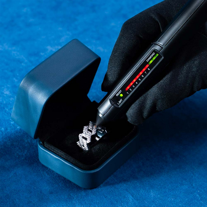 Moissanite 2-Row Cuban Link Ring 14K Gold