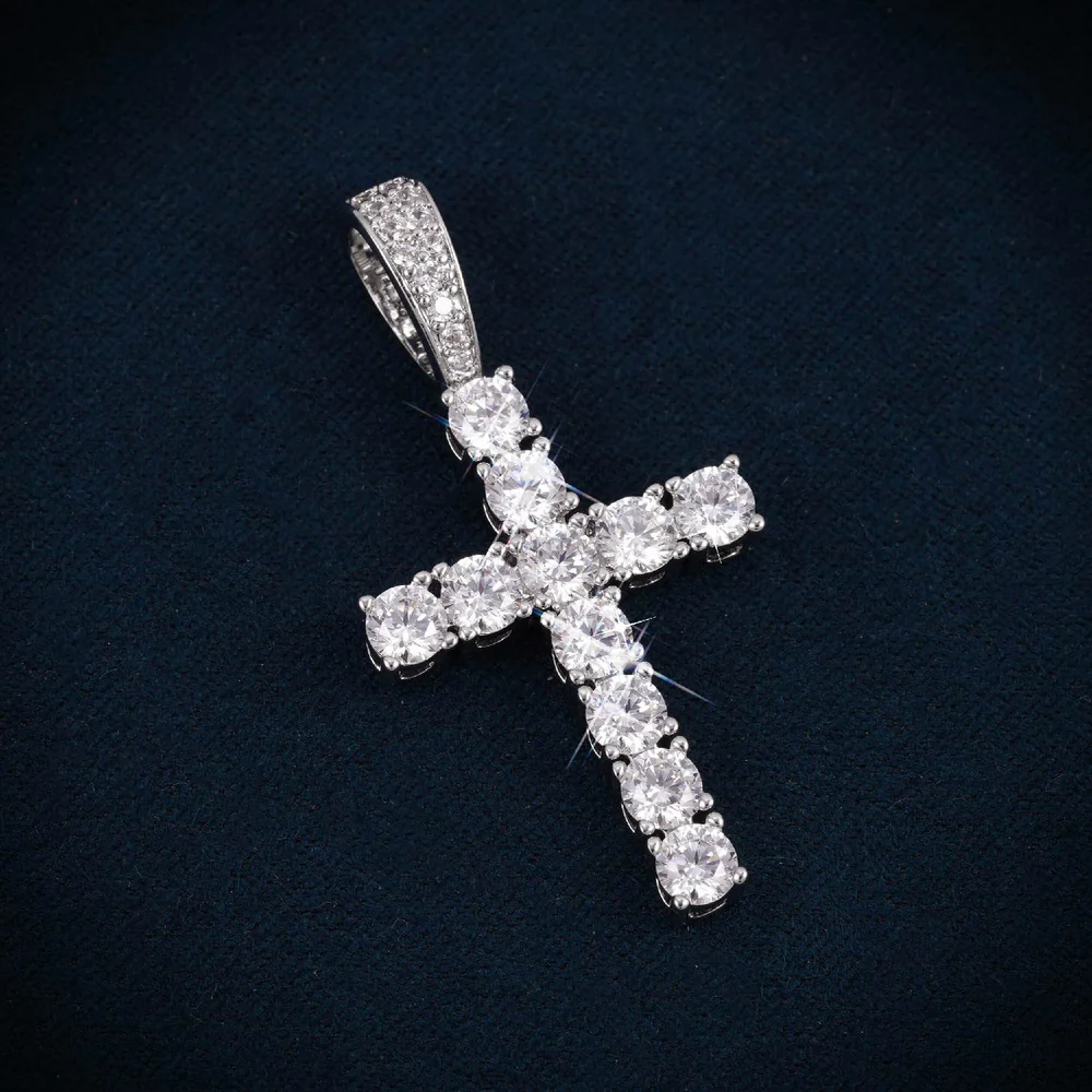 VVS Cross Pendant 14K Gold