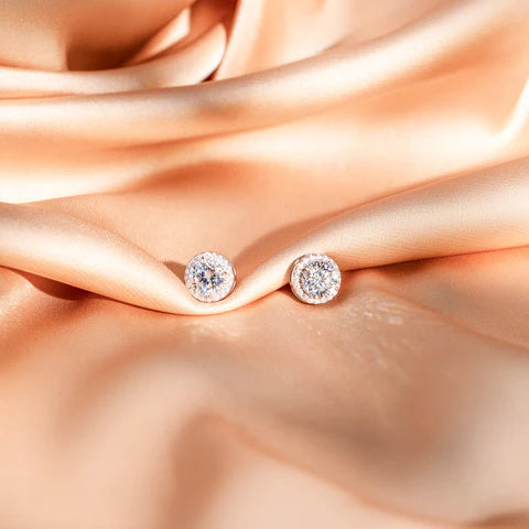 Luce Halo Stud Earrings